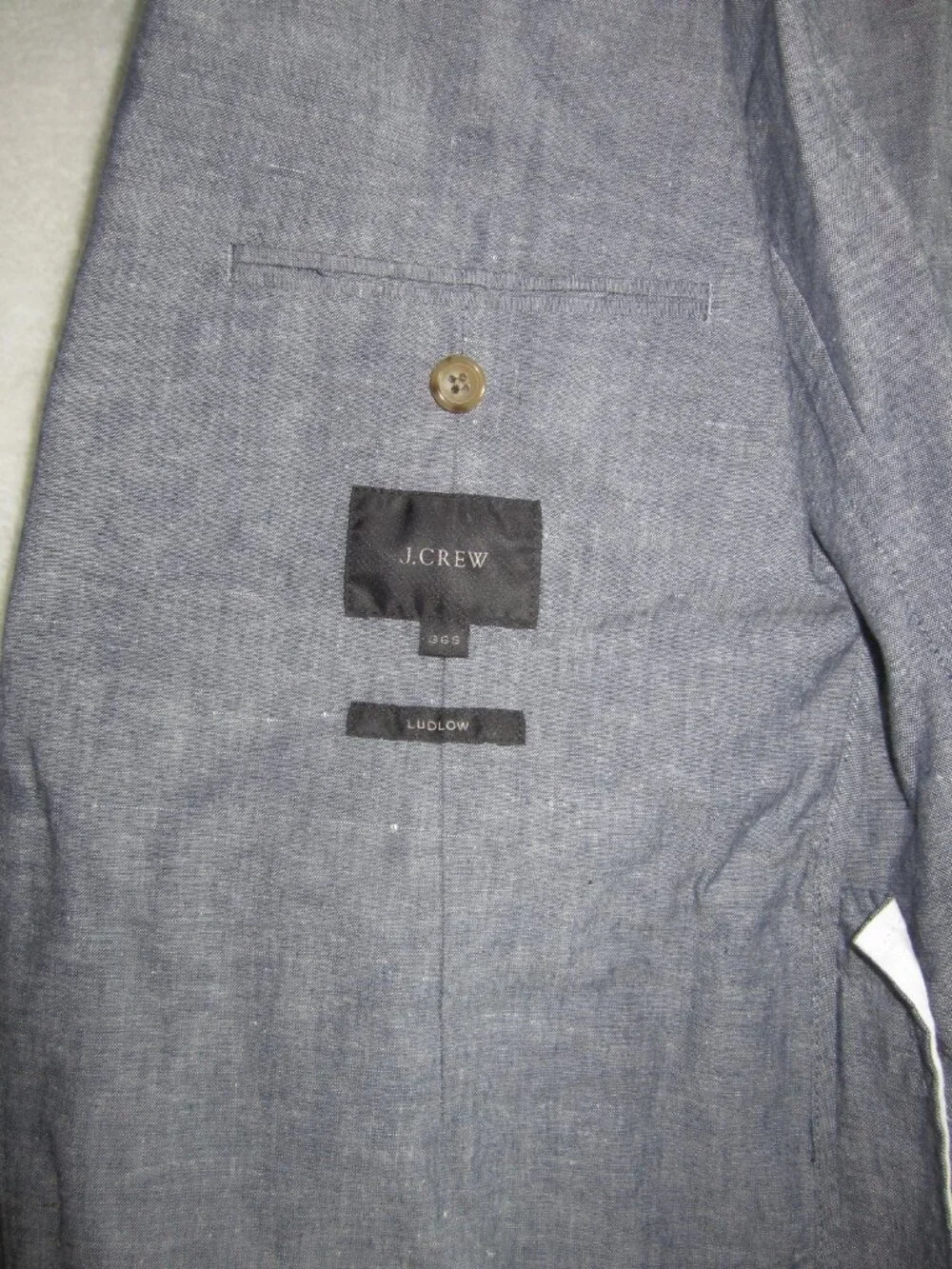 J CREW LUDLOW Unstructured Sport Coat Jacket Somelos Cotton Men's 36 S